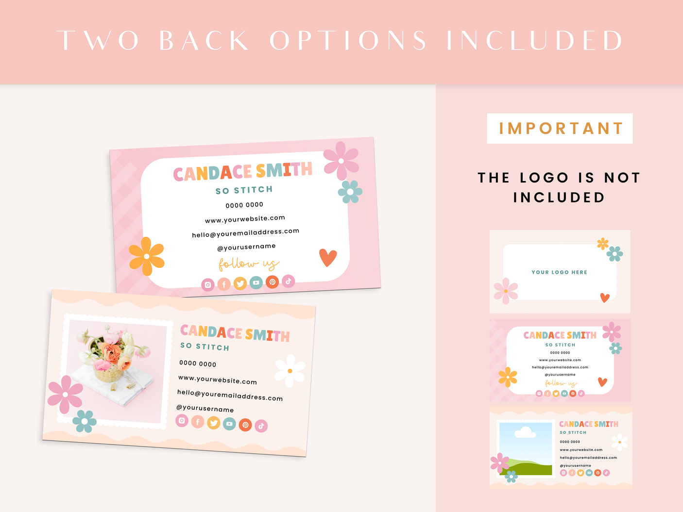 So Stitch Business Card Template - Design Pixie