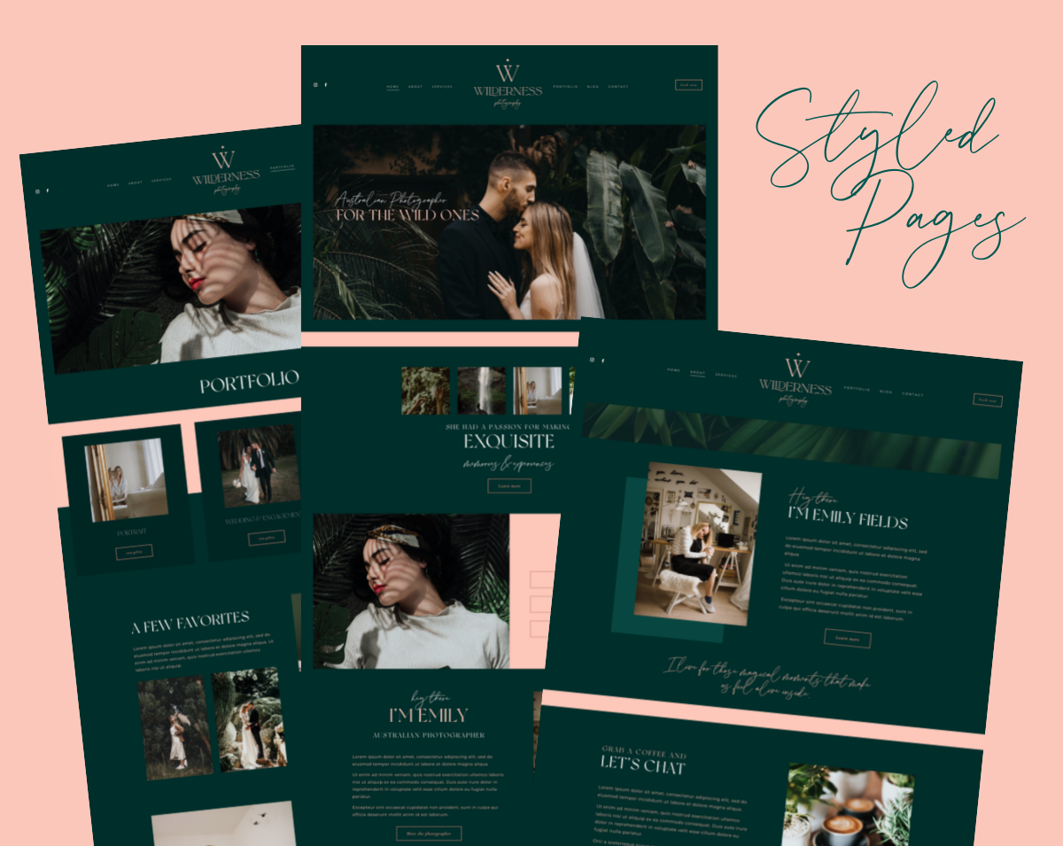 Wilderness Squarespace Template - Design Pixie
