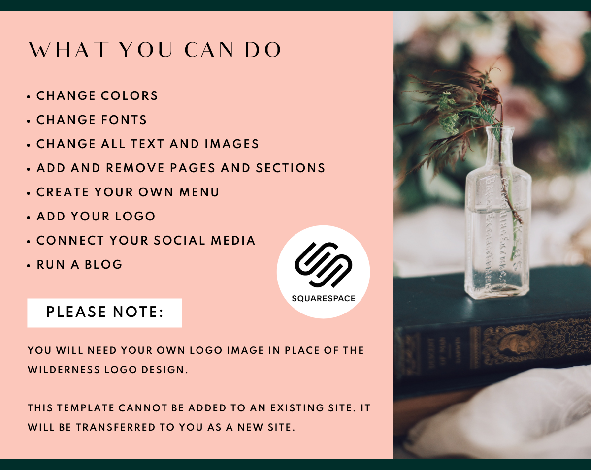 Wilderness Squarespace Template - Design Pixie