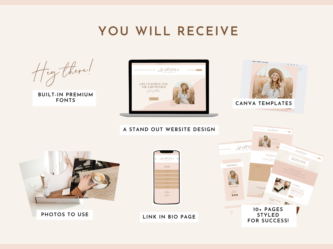 Life With Leyla Squarespace Template - Design Pixie