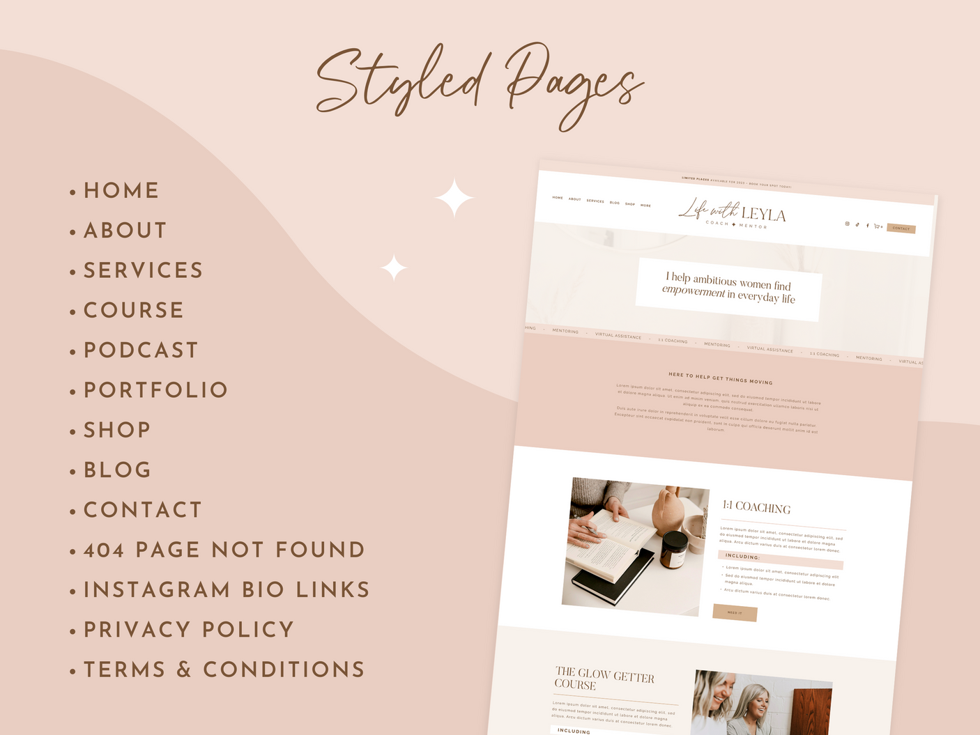 Life With Leyla Squarespace Template - Design Pixie
