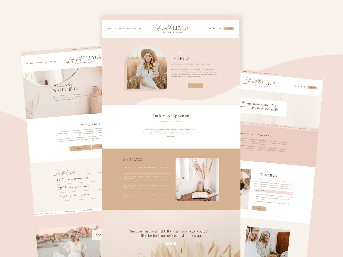 Life With Leyla Squarespace Template - Design Pixie