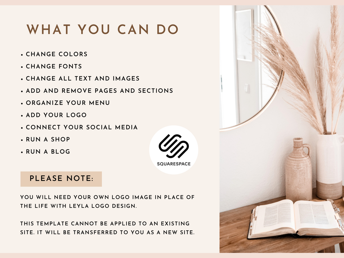 Life With Leyla Squarespace Template - Design Pixie