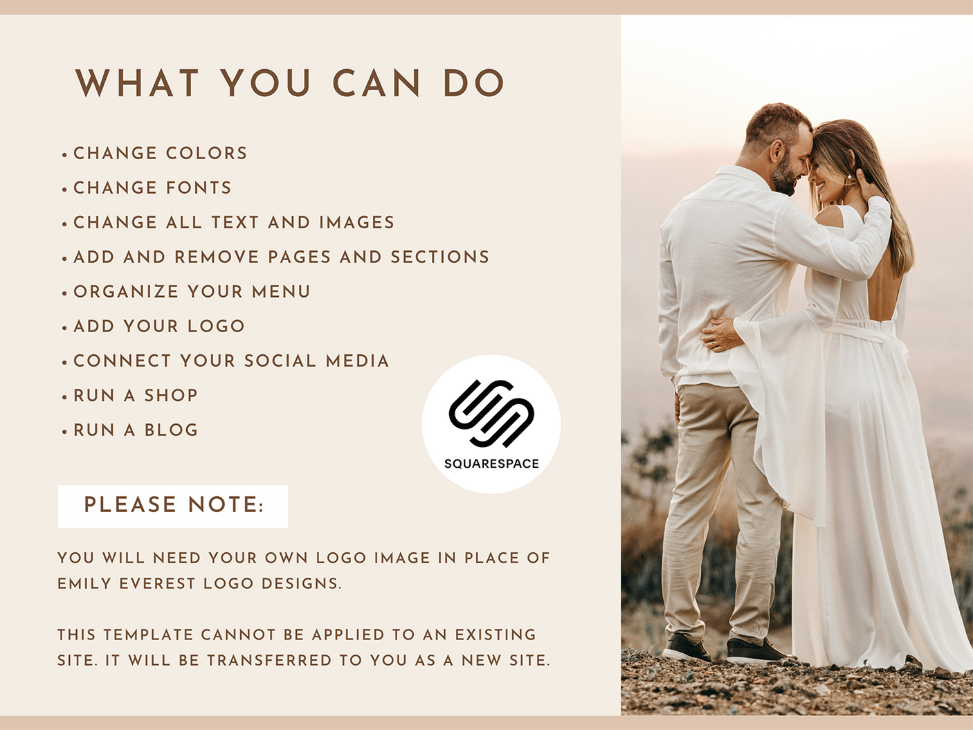 Emily Everest Squarespace Template - Design Pixie