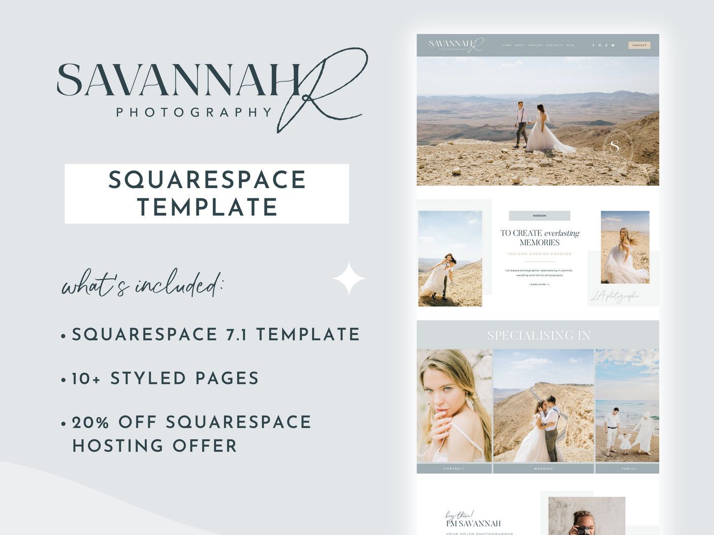 Savannah Squarespace Template - Design Pixie