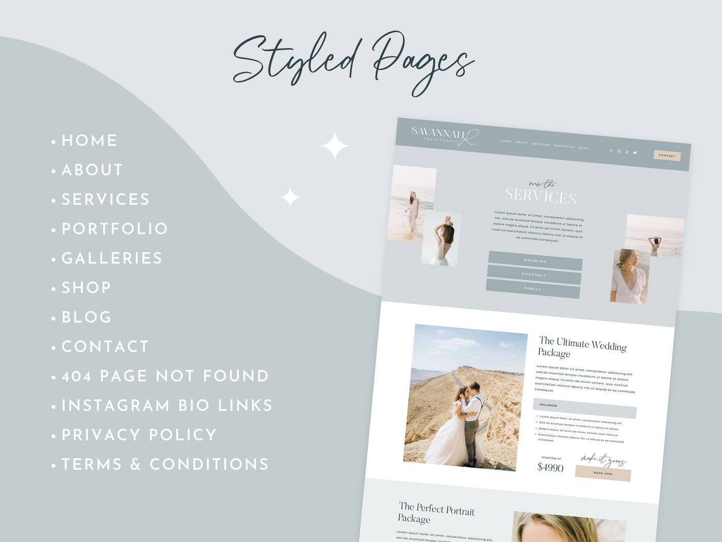 Savannah Squarespace Template - Design Pixie