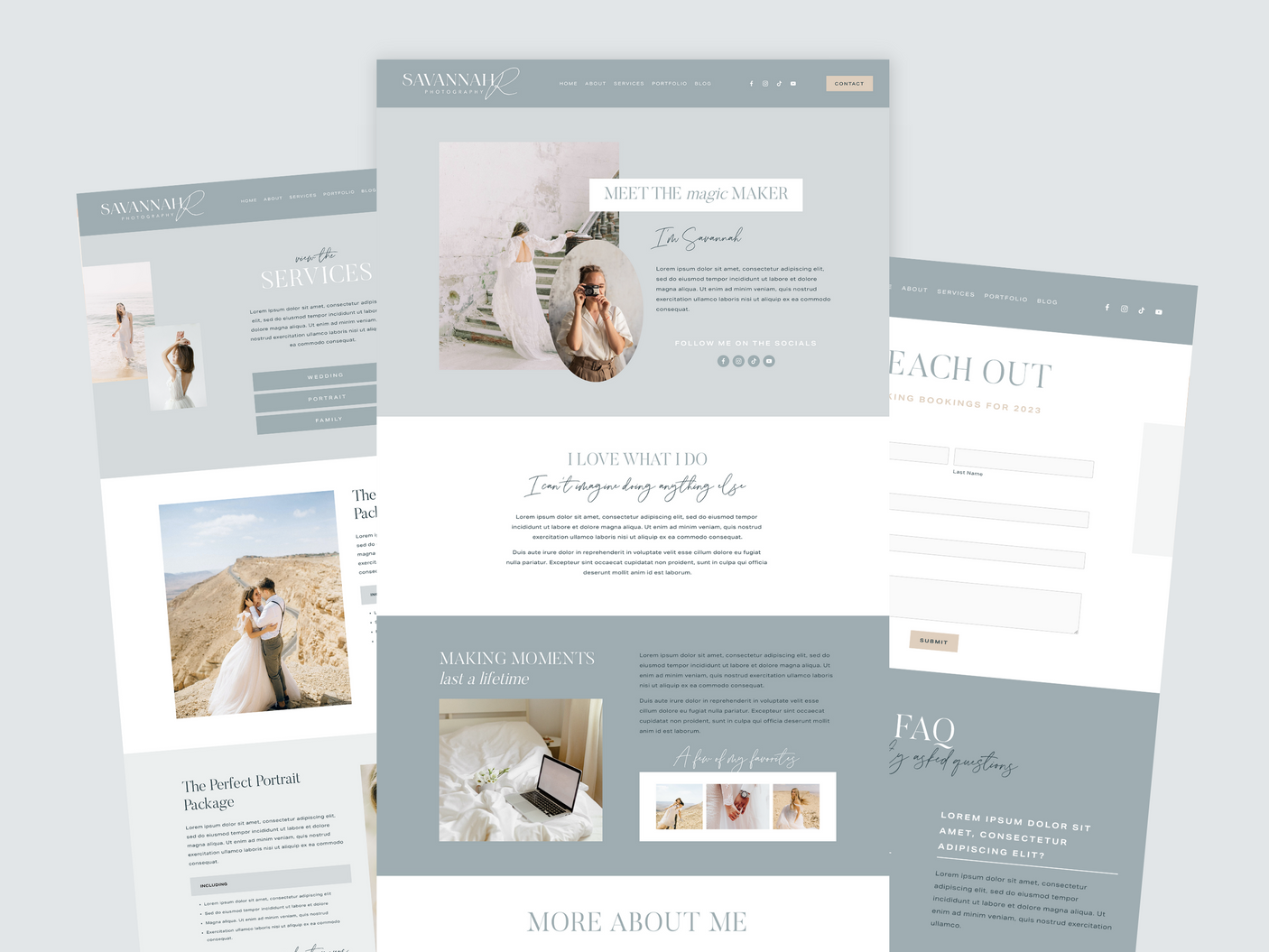Savannah Squarespace Template - Design Pixie