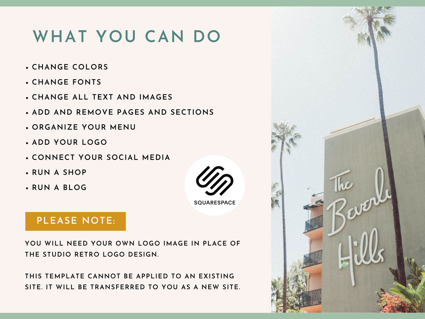 Studio Retro Squarespace Template - Design Pixie