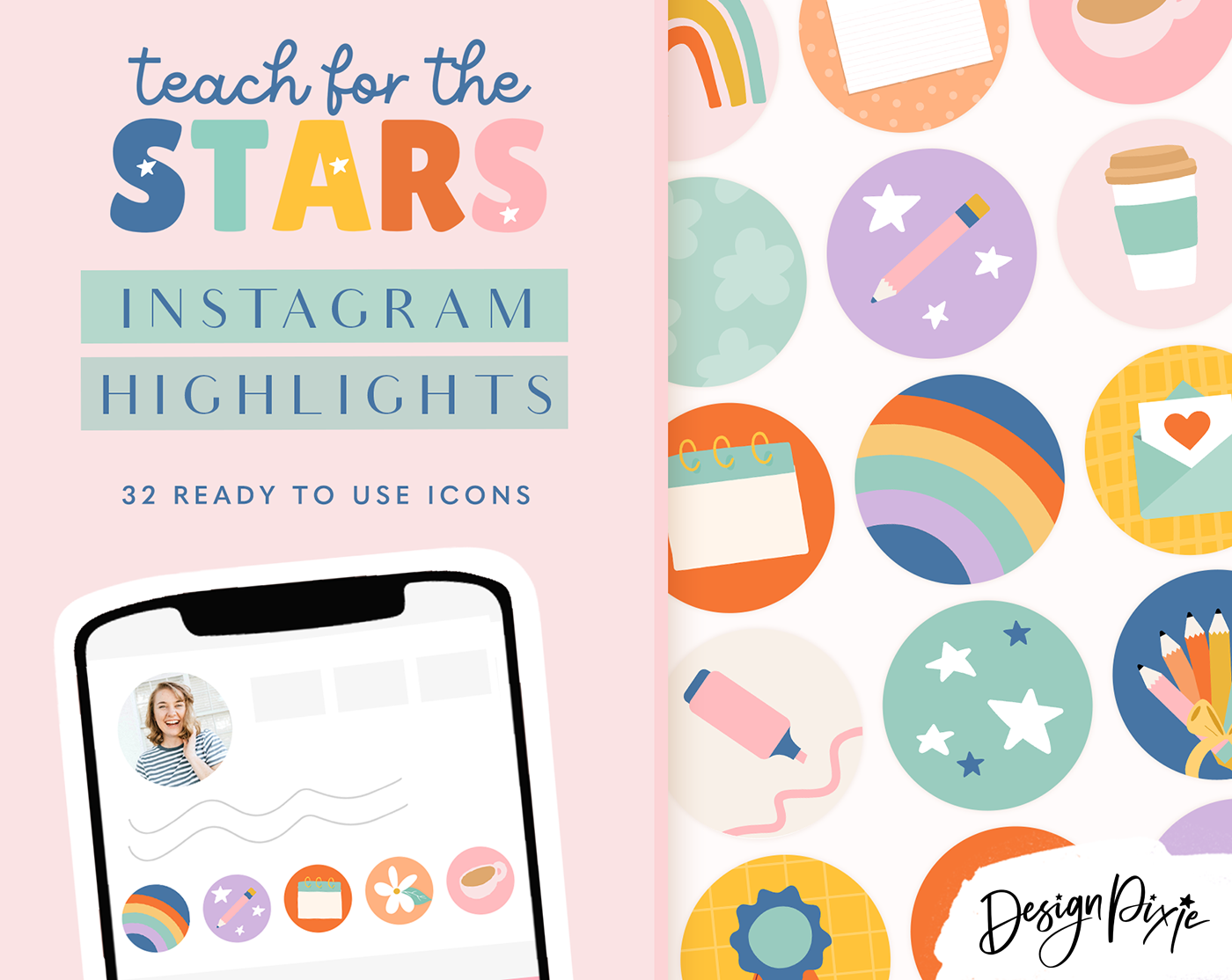 Teacher Instagram Highlight Icons - Design Pixie
