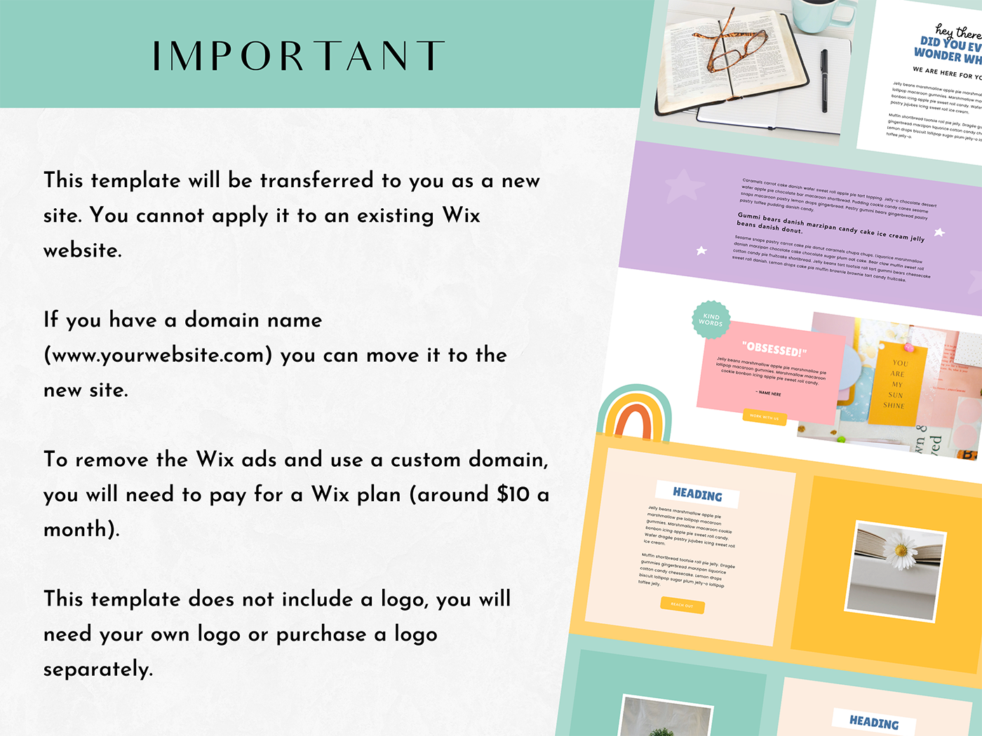 Teach For The Stars Wix Template - Design Pixie