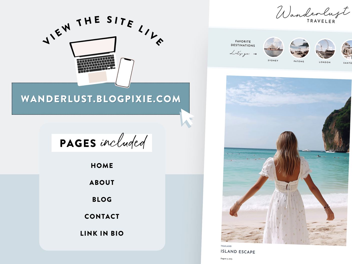Wanderlust Travel Blog Wordpress Theme