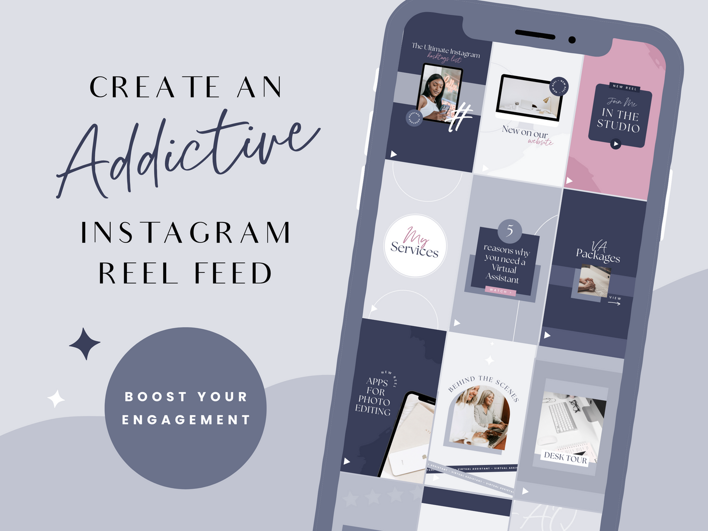 Virtual Assistant Instagram Reel Templates - Design Pixie