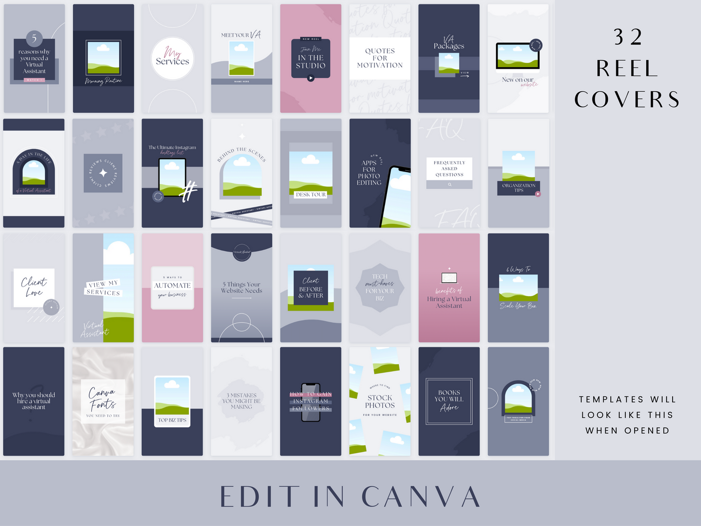 Virtual Assistant Instagram Reel Templates - Design Pixie