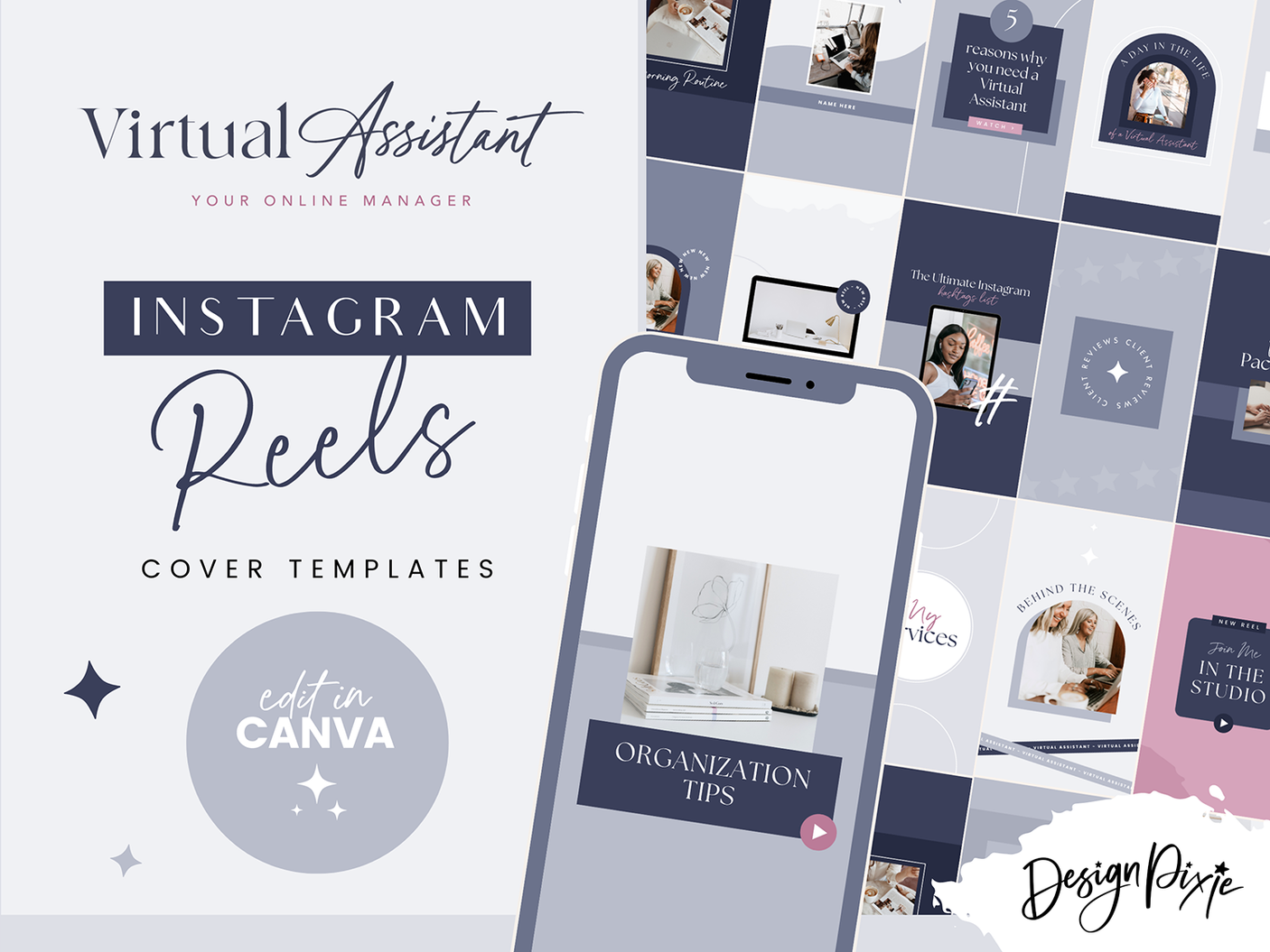 Virtual Assistant Instagram Reel Templates - Design Pixie