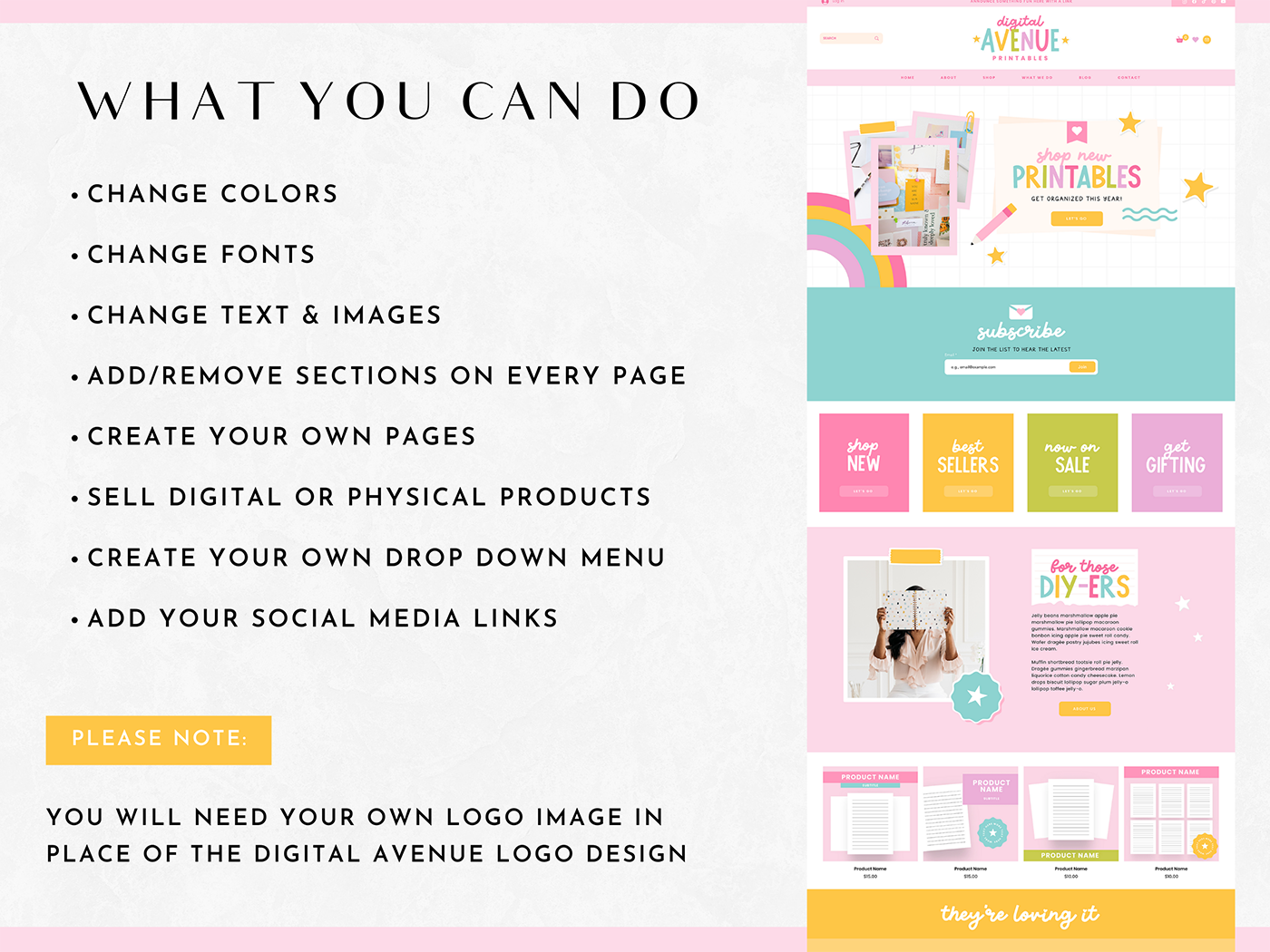 Digital Avenue Wix Template - Design Pixie