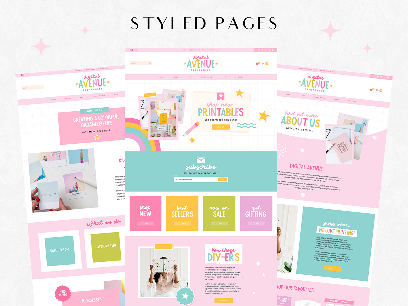 Digital Avenue Wix Template - Design Pixie