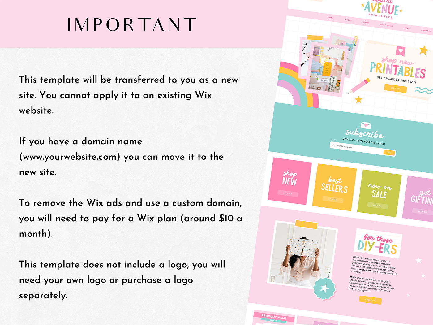 Digital Avenue Wix Template - Design Pixie