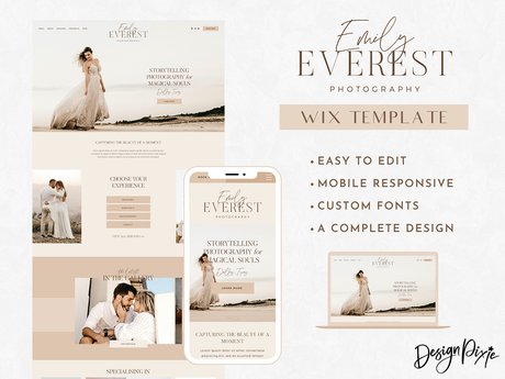Emily Everest Wix Template - Design Pixie
