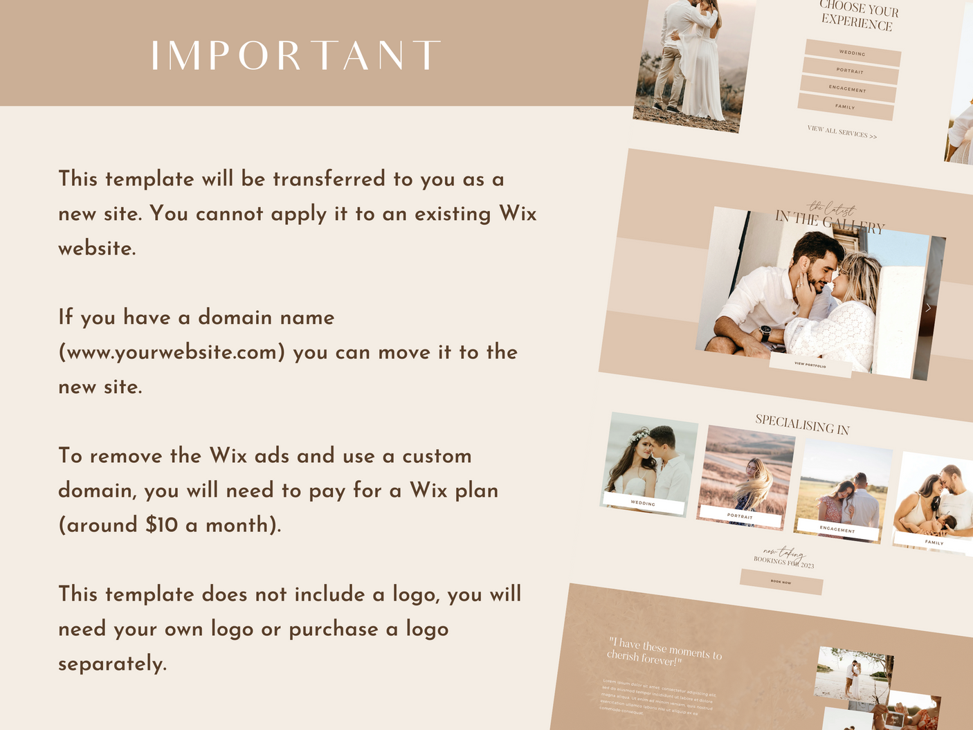 Emily Everest Wix Template - Design Pixie