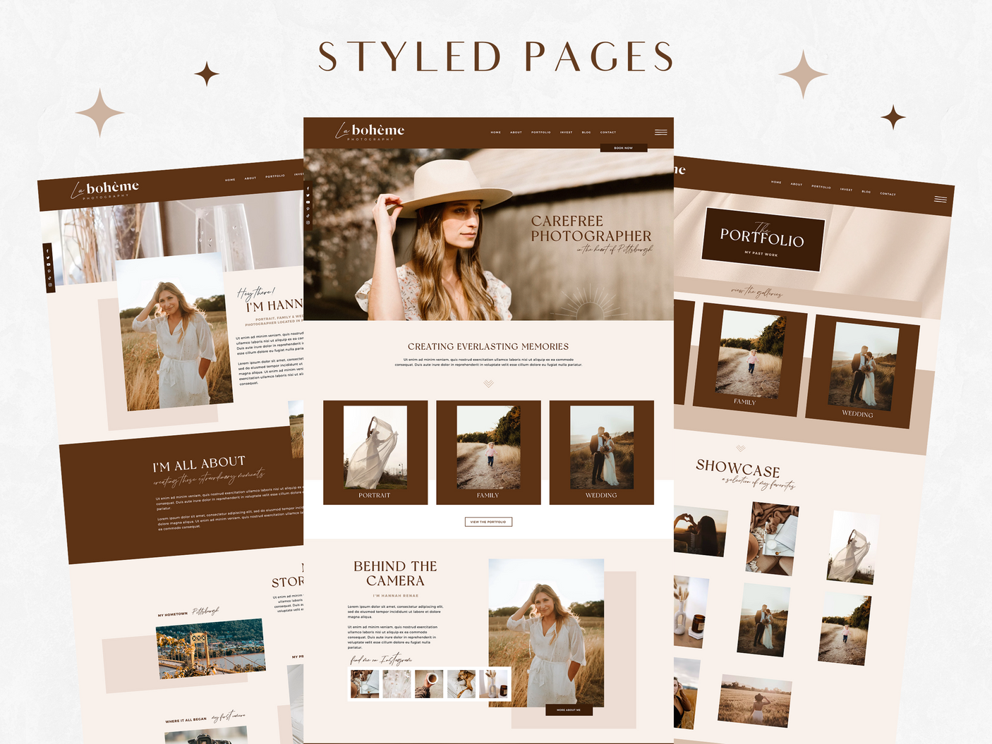 La Boheme Wix Template - Design Pixie