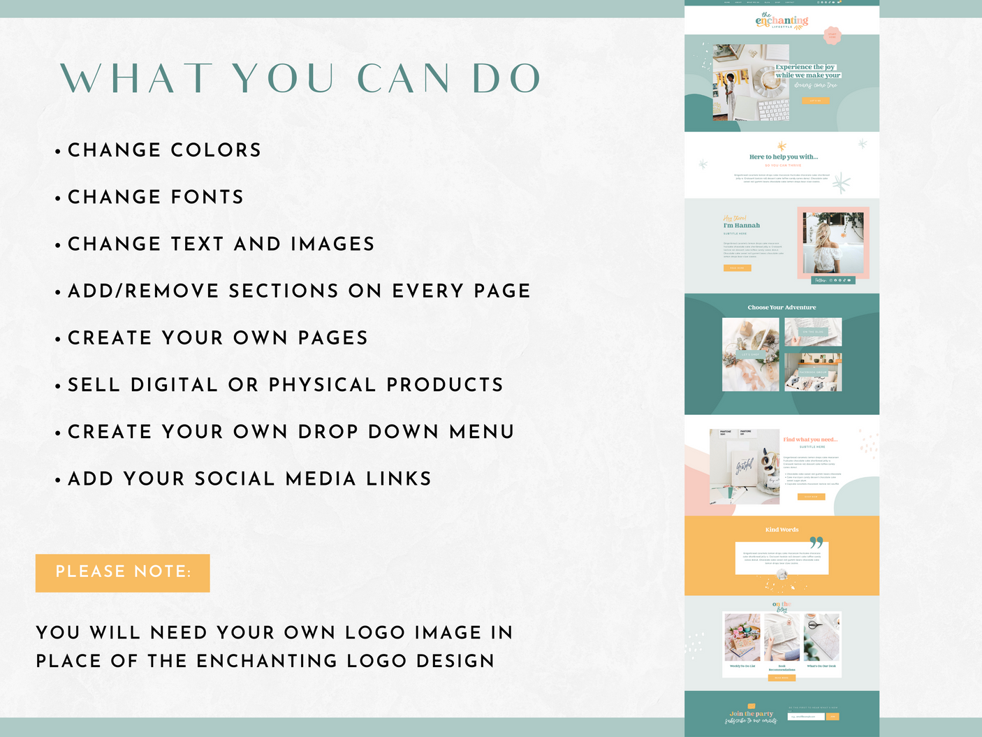 Enchanting Wix Template - Design Pixie