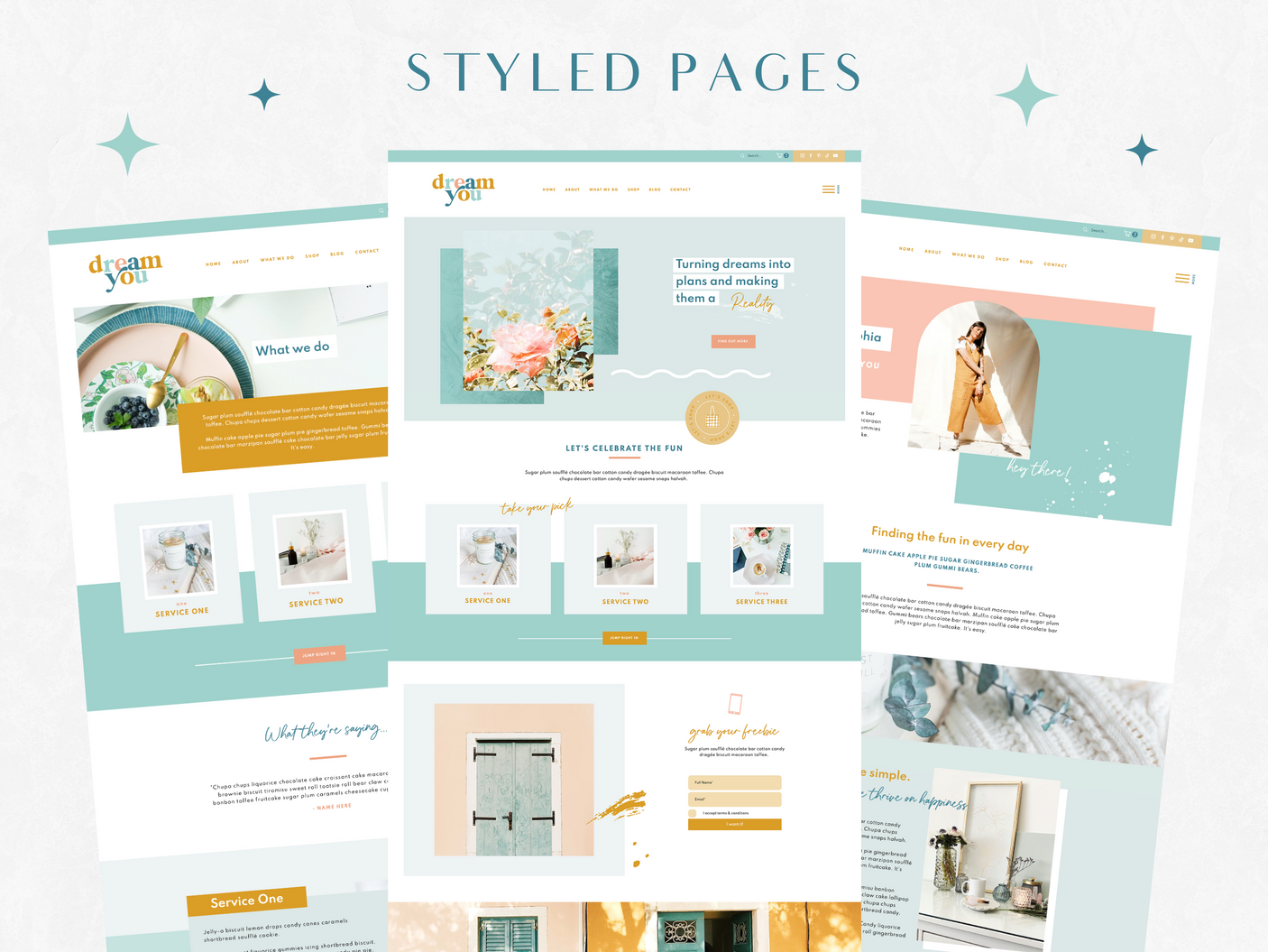 Dream You Wix Template - Design Pixie