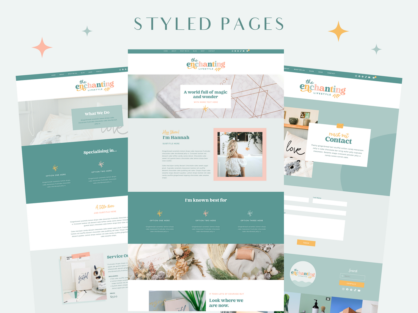 Enchanting Wix Template - Design Pixie