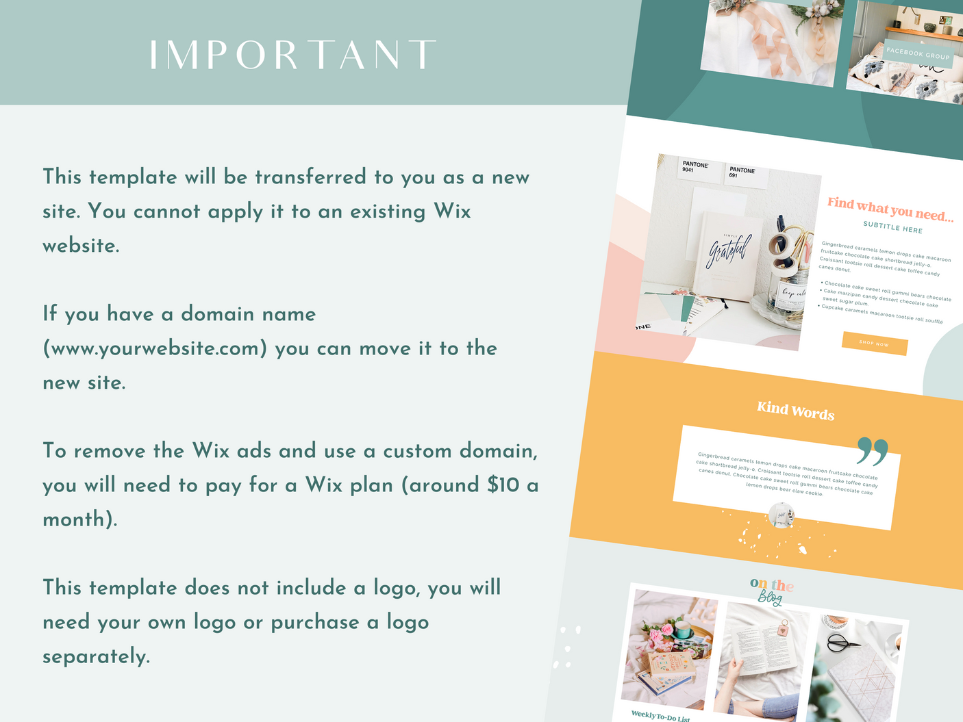 Enchanting Wix Template - Design Pixie