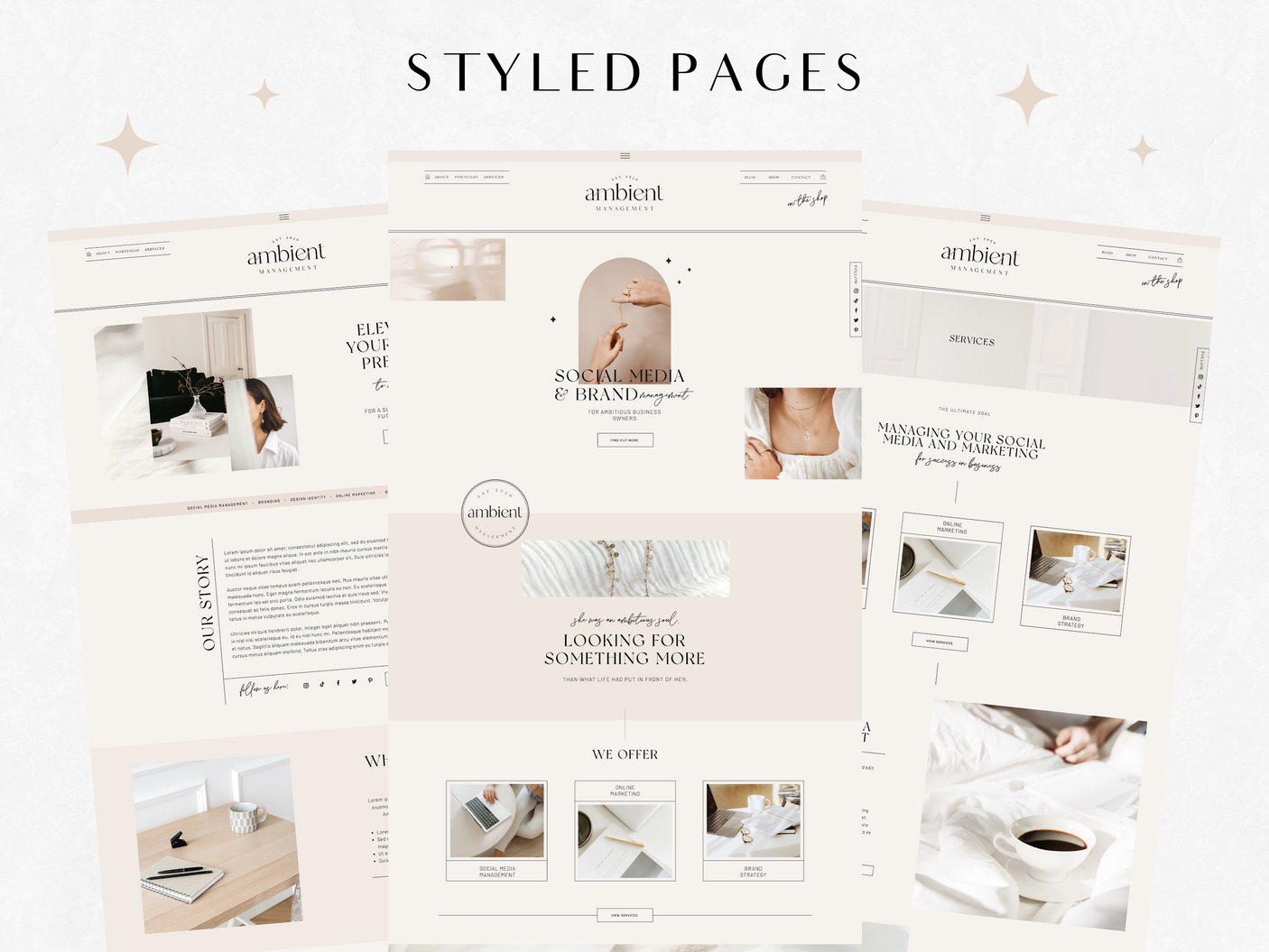 Ambient Wix Template - Design Pixie