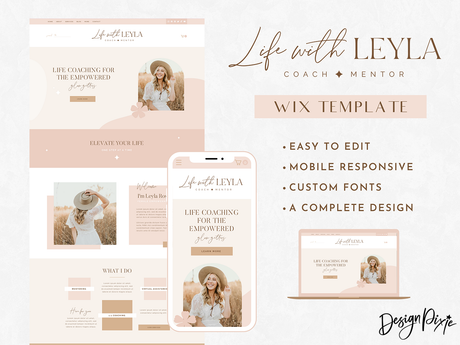 Life With Leyla Wix Template - Design Pixie