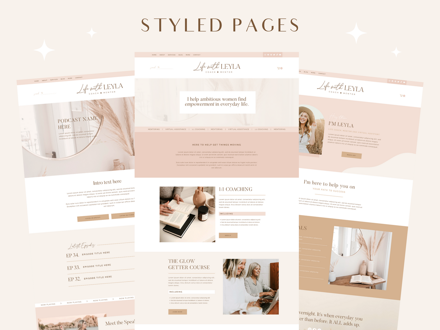 Life With Leyla Wix Template - Design Pixie