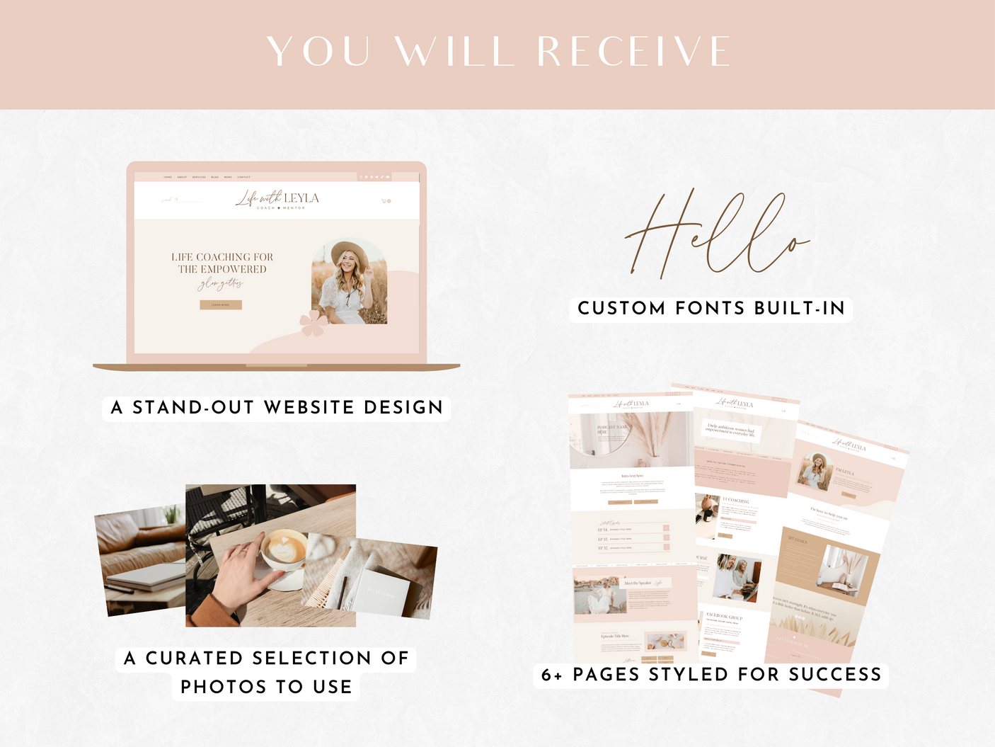 Life With Leyla Wix Template - Design Pixie