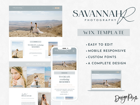 Savannah Wix Template - Design Pixie