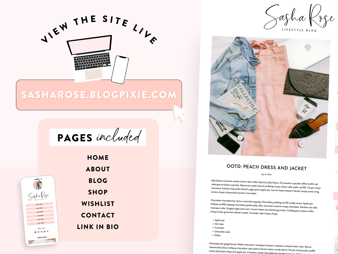 Sasha Rose Wordpress Theme