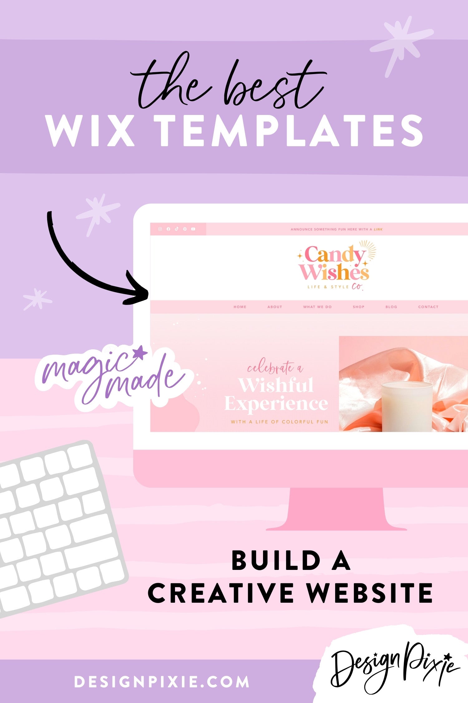 Top 8 Wix Website Templates Creative Themes by Design Pixie