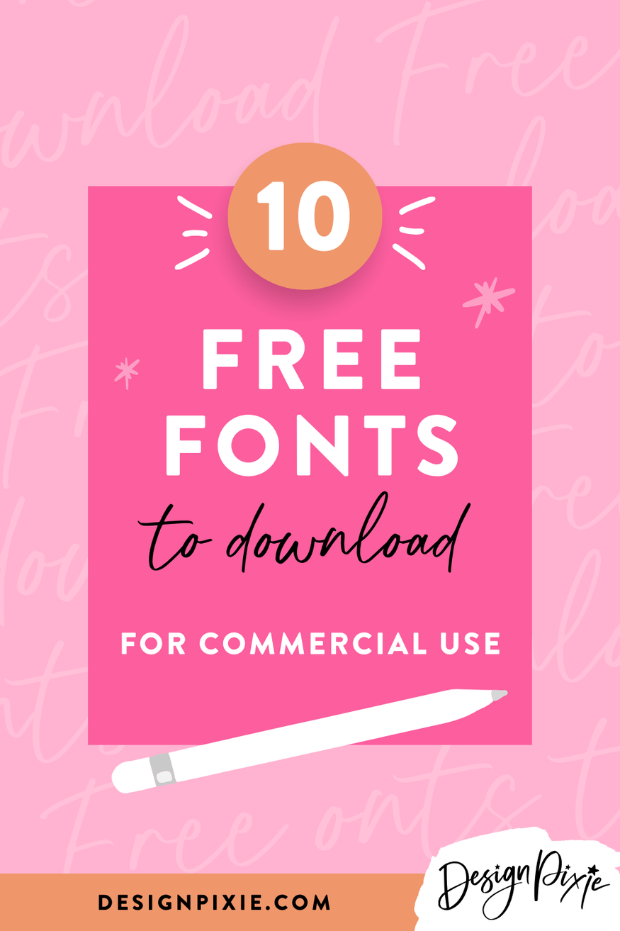 The Ultimate Free Fonts Collection Design Pixie