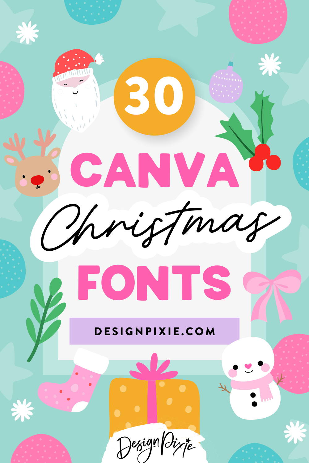 30 Best Christmas Canva Fonts
