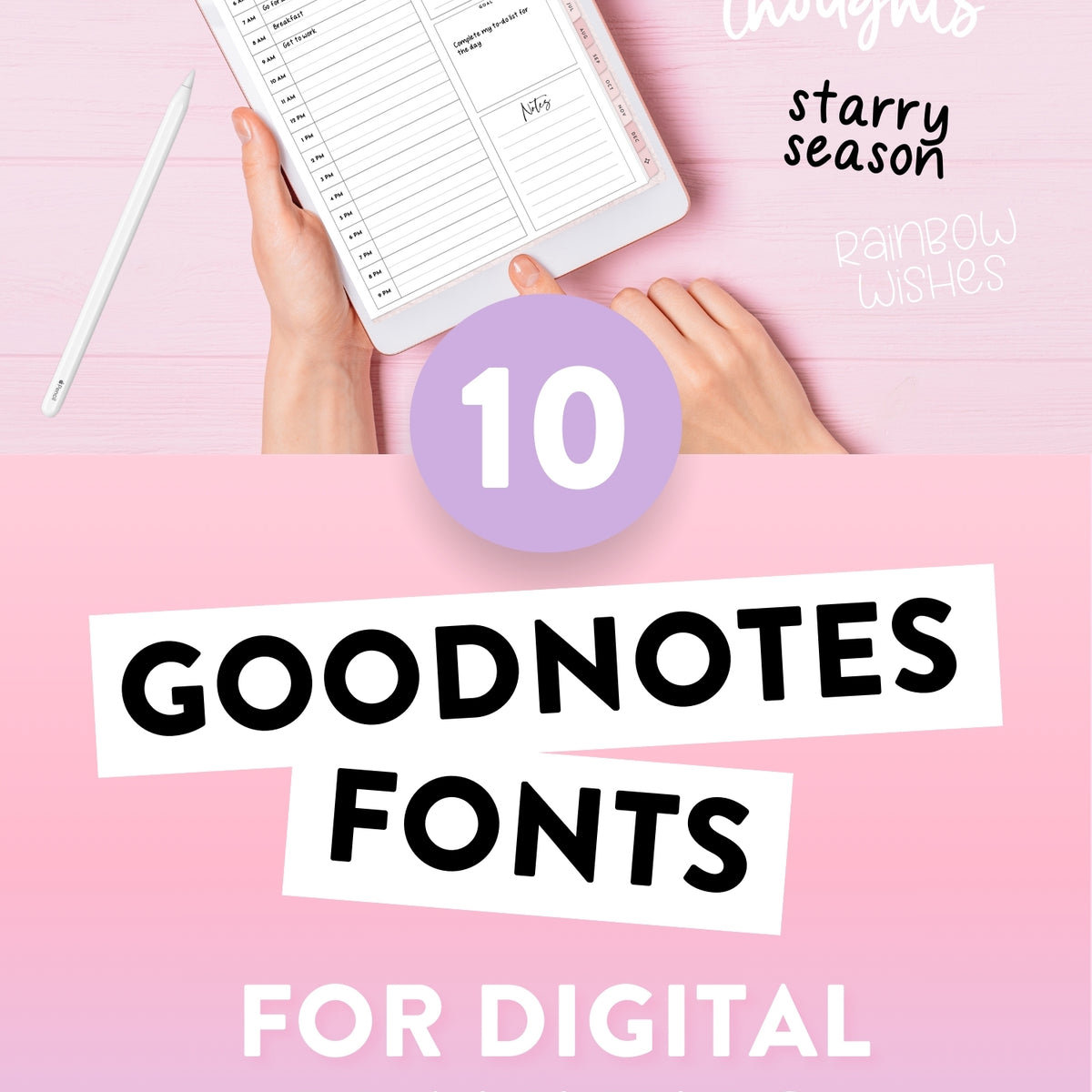 10 Goodnotes Fonts for Digital Planning – Design Pixie