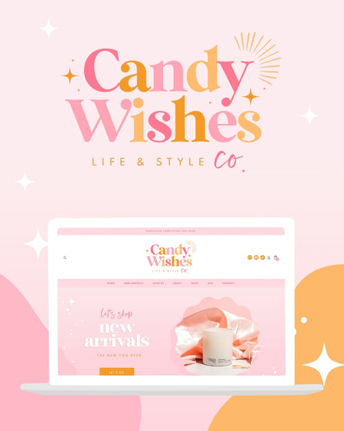 Girly Pink Display Card Templates