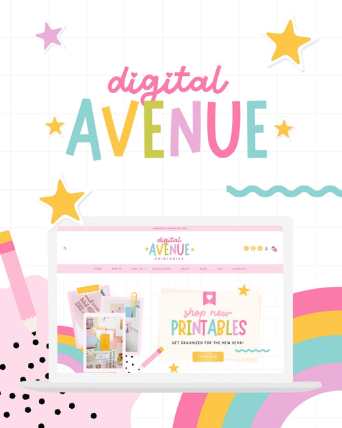 Girly Pink Display Card Templates
