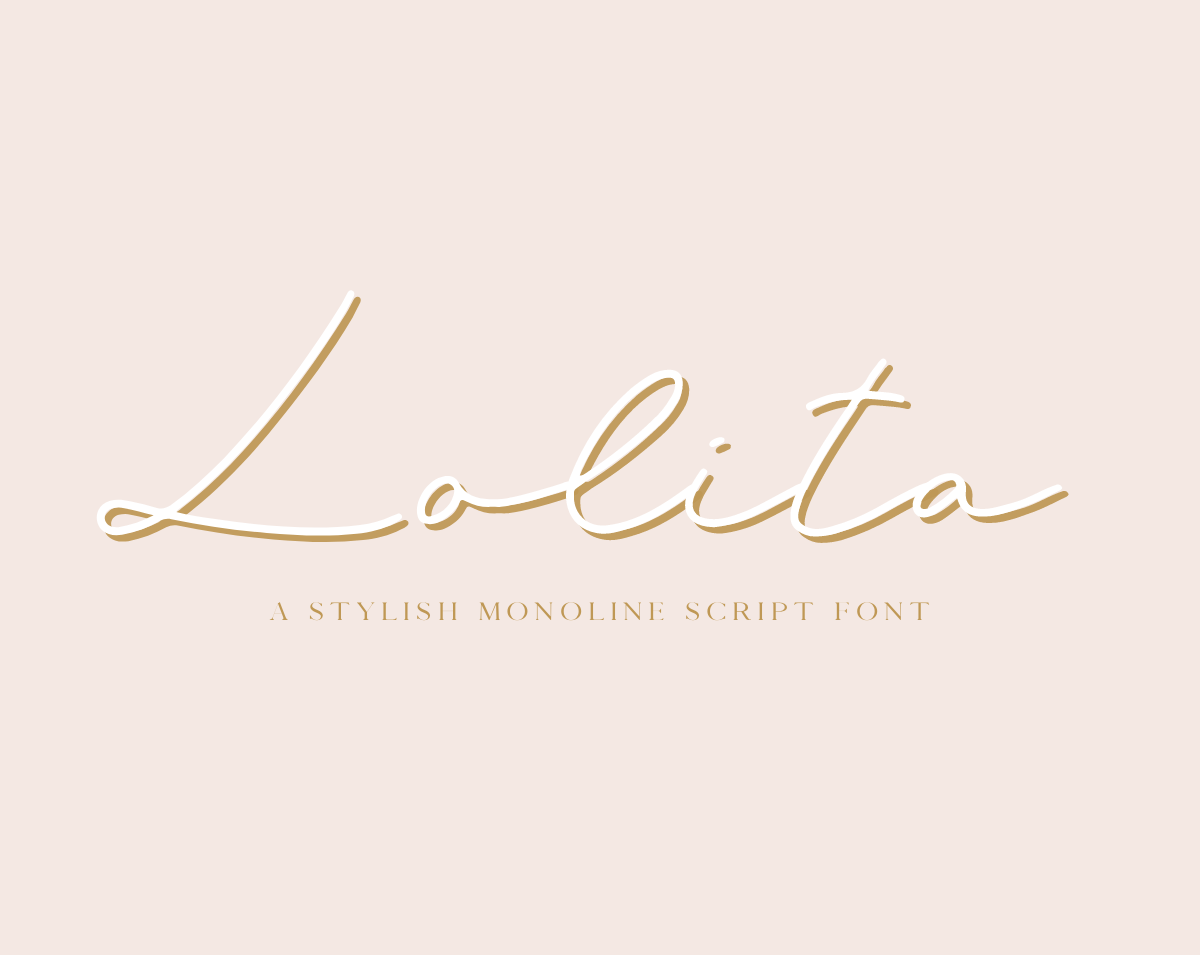 Lolita Font - Design Pixie