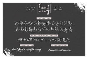 Model Runway Font - Design Pixie