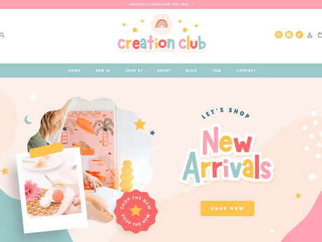 Creation Club Shopify Theme - Design Pixie