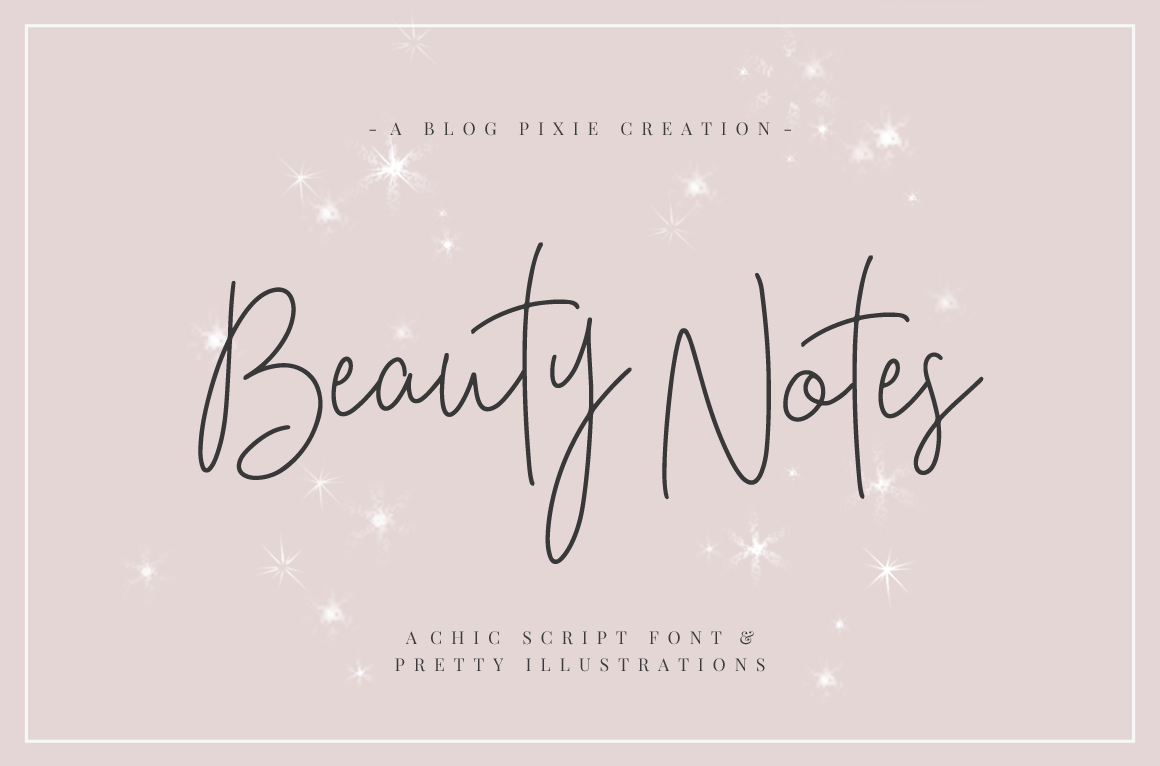 Beauty Notes Font - Design Pixie