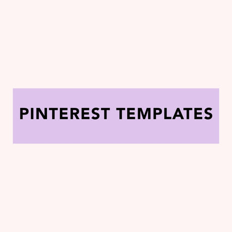 Text "Pinterest Templates"