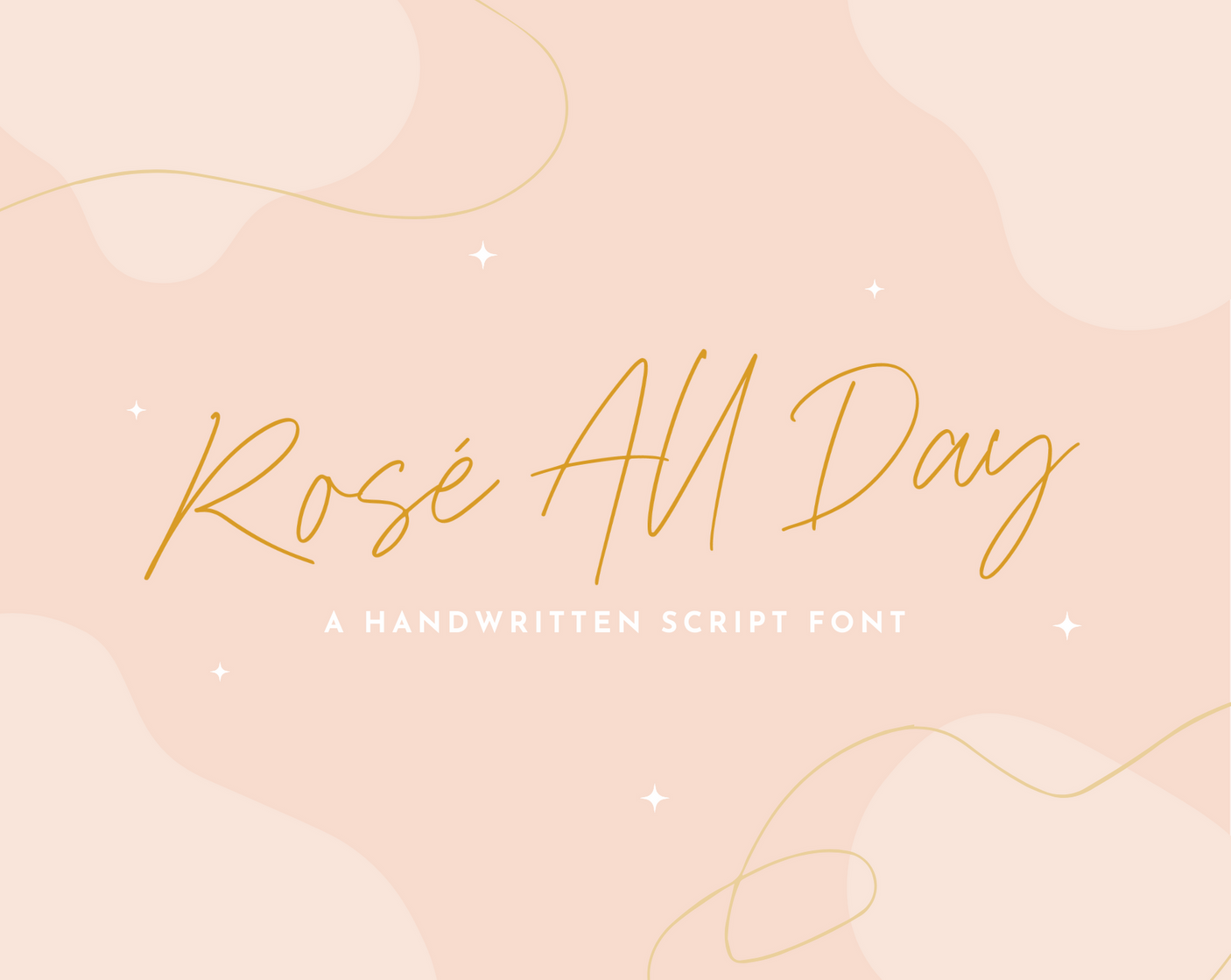 Rosé All Day Font - Design Pixie