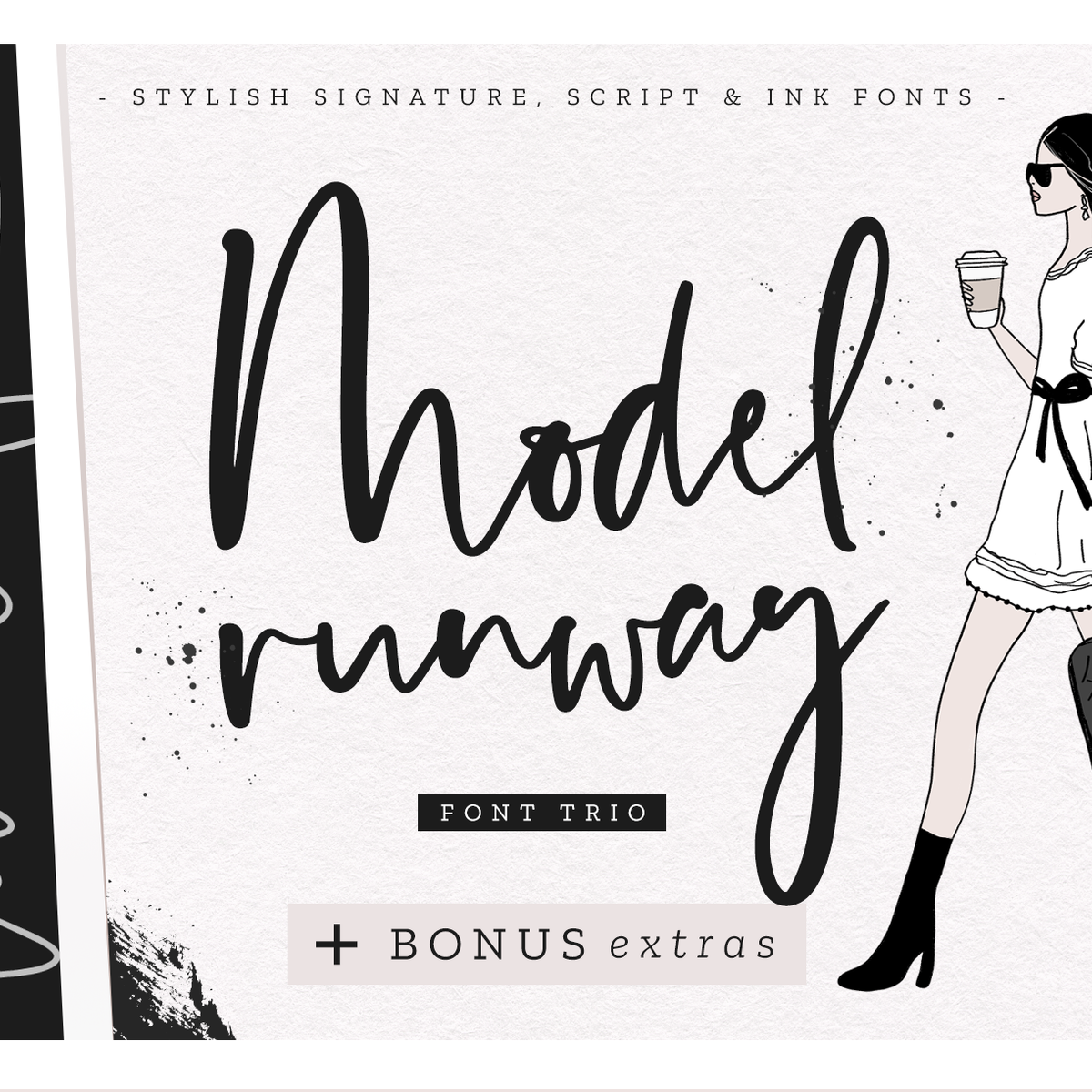 Modeling Font Model Runway Font – Design Pixie
