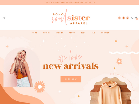 Boho Soul Sister Shopify Theme - Design Pixie