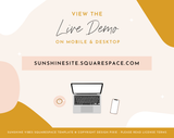 Sunshine Vibes Squarespace Template