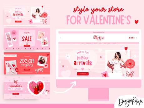 Valentines Shopify Banner Templates